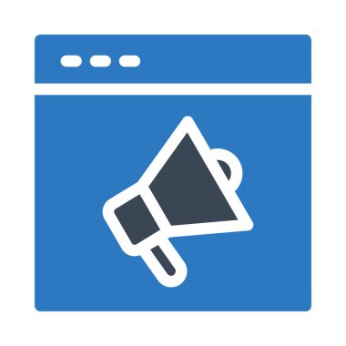 pazarlama vektörü renk simgesi