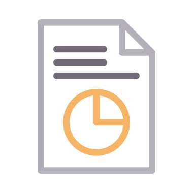 sayfa vektör renk çizgisi simgesi