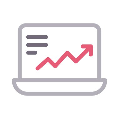 Vektör renk çizgisi simgesini arttır