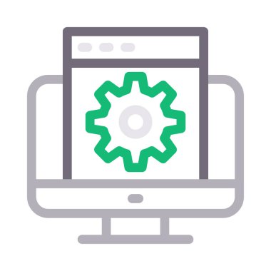 pazarlama vektörü renk çizgisi simgesi