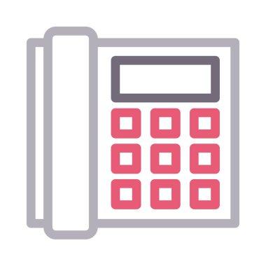 Sabit hat vektör renk çizgisi simgesi