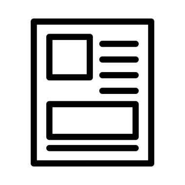 şablon vektör düz simgesi