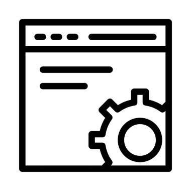 tarayıcı vektörü glyph düz simgesi