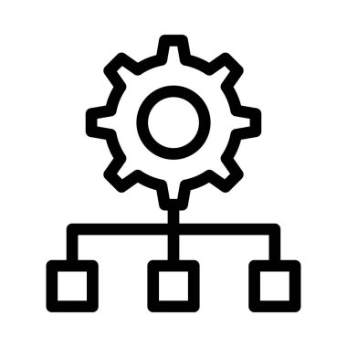 ağ vektörü düz simgesi
