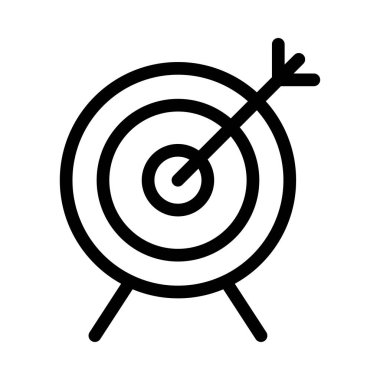 Odaklanma vektörü düz simgesi