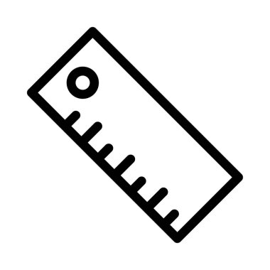 Vektör glyph düz simgesini ölç