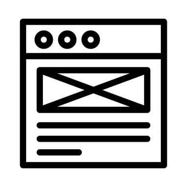 tarayıcı vektörü glyph düz simgesi