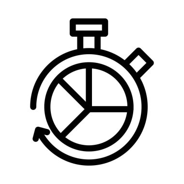 Kronometre vektör düz simgesi