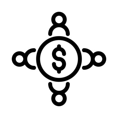 Konferans vektörü düz simgesi