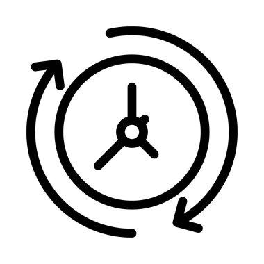 zamanlayıcı vektör düz simgesi