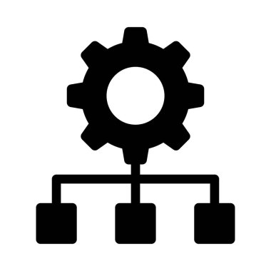 ağ vektörü düz simgesi