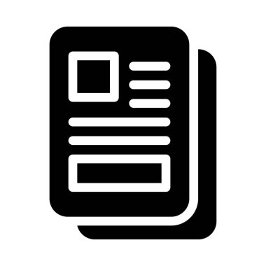 CV vektör düz simge