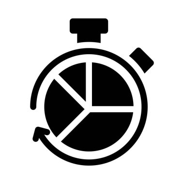 Kronometre vektör düz simgesi