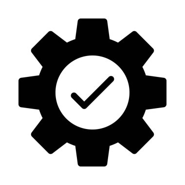 tamamlanmış vektör glyph düz simgesi