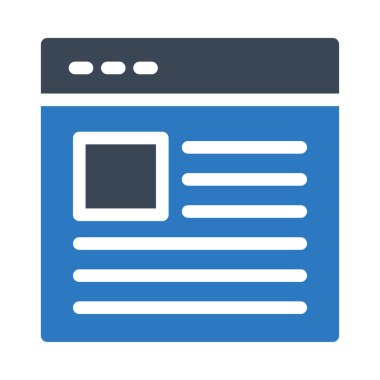 tarayıcı vektör renk simgesi