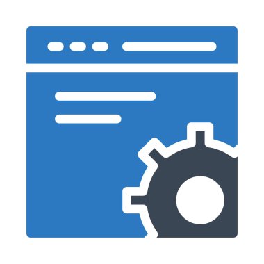 tarayıcı vektör renk simgesi