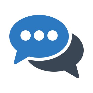 sohbet vektörü renk simgesi