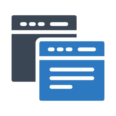 tarayıcı vektör renk simgesi