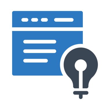 fikir vektörü renk simgesi