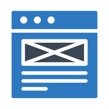 tarayıcı vektör renk simgesi