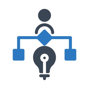 fikir vektörü renk simgesi