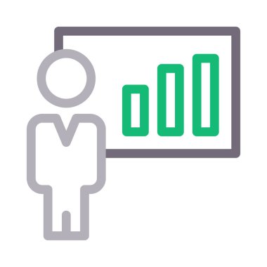 tahta vektör renk çizgisi simgesi