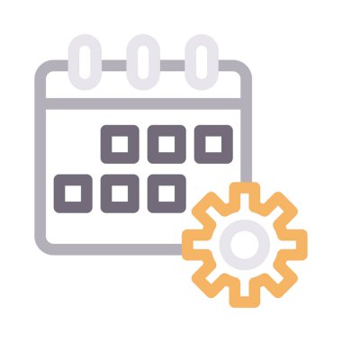 tarih vektör renk çizgisi simgesi