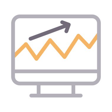Vektör renk çizgisi simgesini arttır