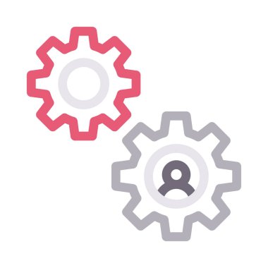 kullanıcı vektörü renk çizgisi simgesi