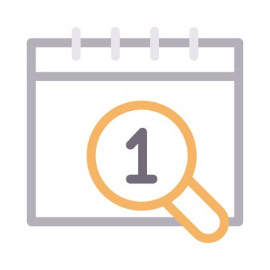 Arama vektörü renk çizgisi simgesi