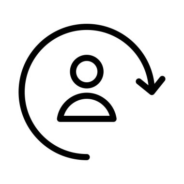 Hesap vektörü ince çizgi simgesi