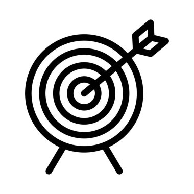 hedef vektör ince çizgi simgesi