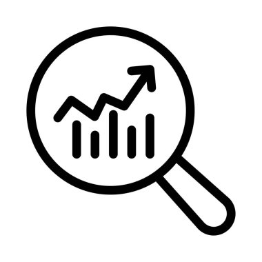 pazarlama vektörü ince çizgi simgesi
