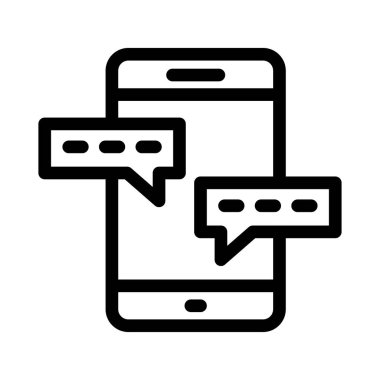 telefon vektörü ince çizgi simgesi