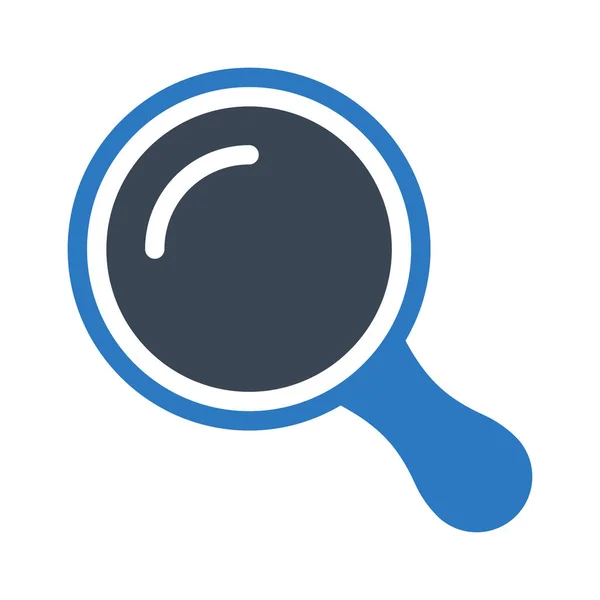 Search Vector Glyph Color Icon — Stock Vector
