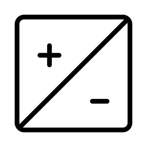 Vector Thin Line Icon — 스톡 벡터