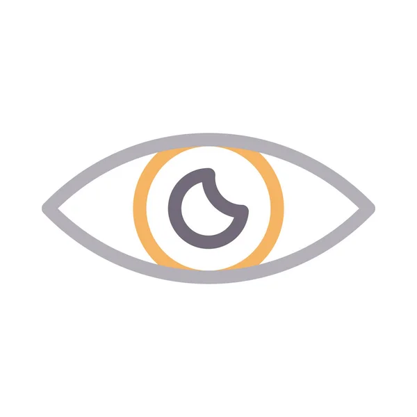 Иконка Векторной Линии Глаз — стоковый вектор