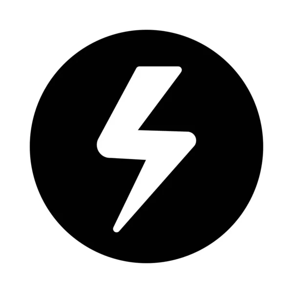 Light Vector Glyph Flat Icon — Stock Vector