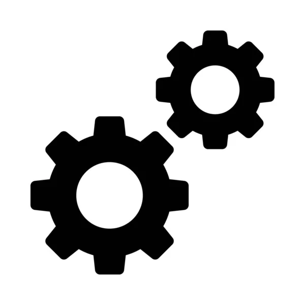 Configurer Icône Plate Glyphe Vectoriel — Image vectorielle