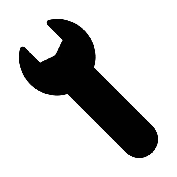 Reparatur Vektor Glyphen Flaches Symbol — Stockvektor