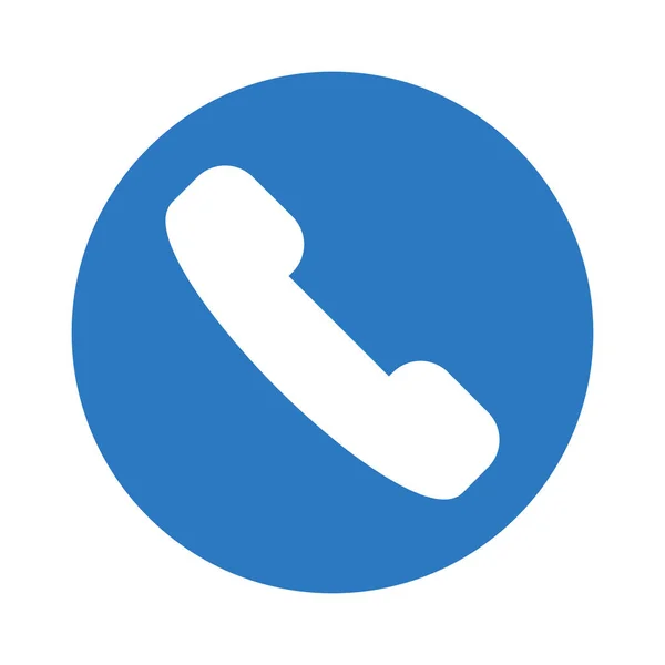 Telefon Vektor Glyphen Farbsymbol — Stockvektor