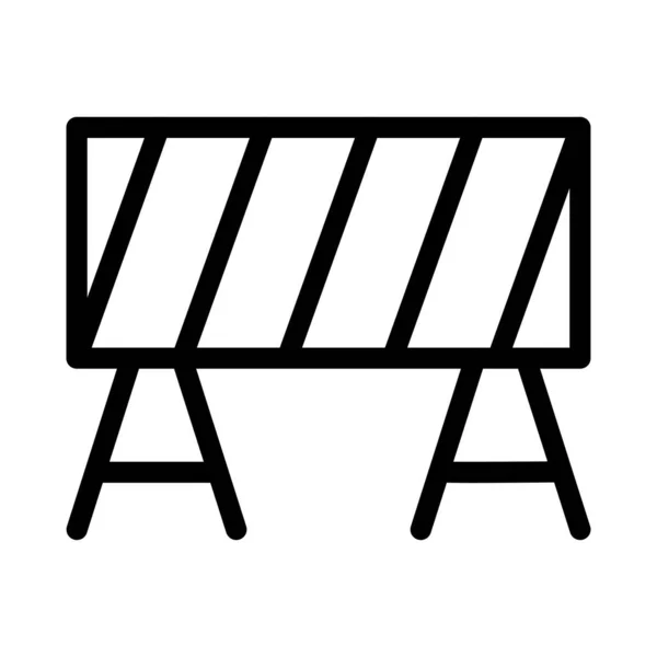Blok Vector Dunne Lijn Pictogram — Stockvector