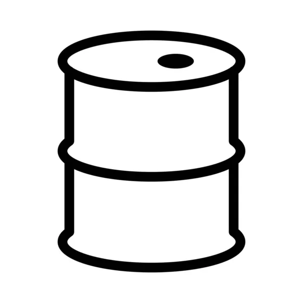 Barrel Vecteur Fine Icône Ligne — Image vectorielle