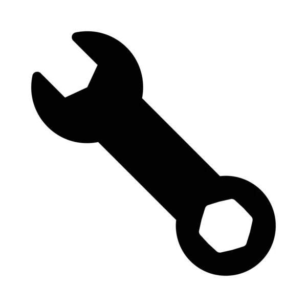 Tools Vector Glyph Flat Icon — Stock Vector