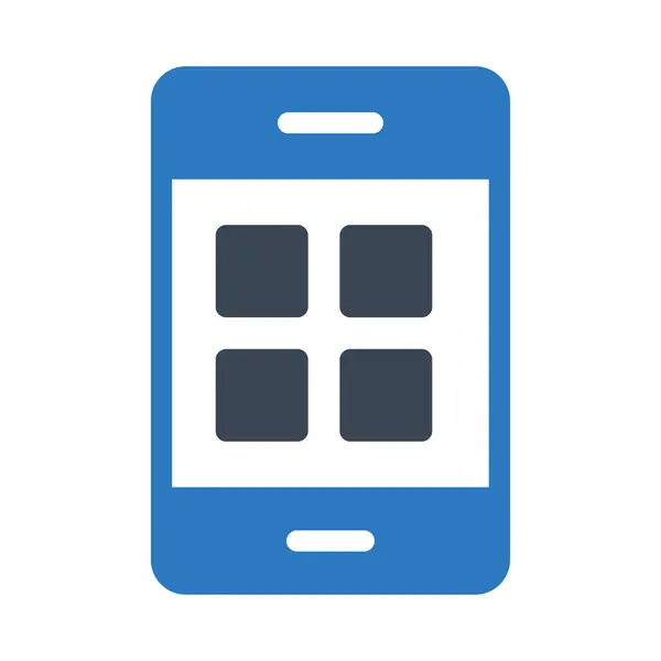 Apps Vektor Glyphen Farbe Symbol — Stockvektor