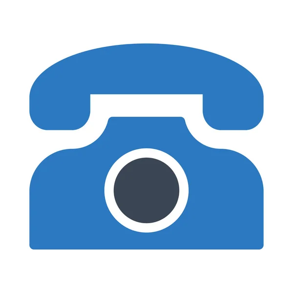 Telefoon Vector Glyph Kleur Pictogram — Stockvector