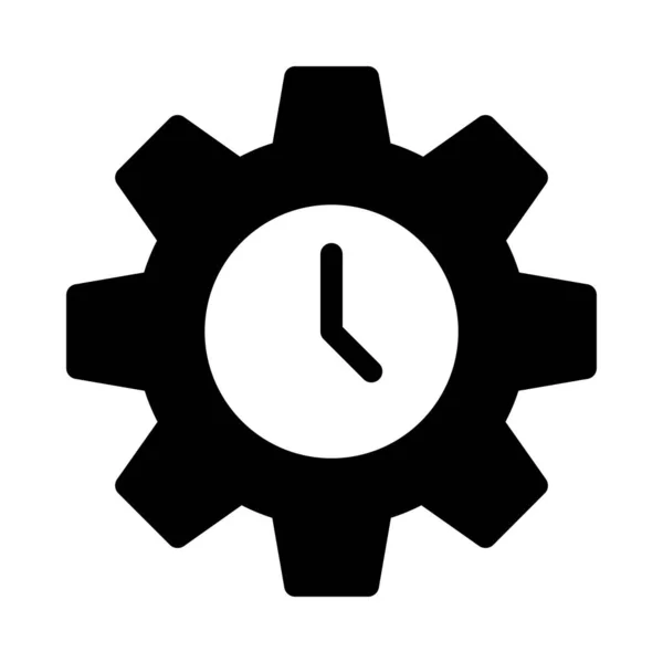 Deadline Vector Hiëroglief Plat Pictogram — Stockvector