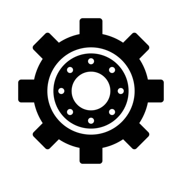 Management Vektor Glyphen Flaches Symbol — Stockvektor