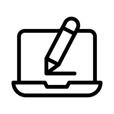 Vektör ince çizgi simgesini düzenle