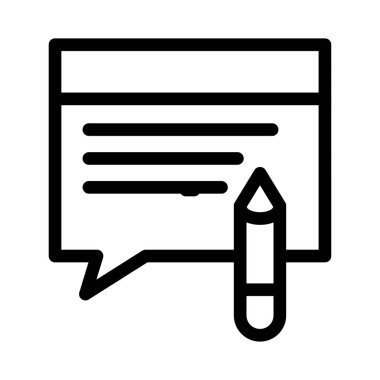 internet vektörü ince çizgi simgesi